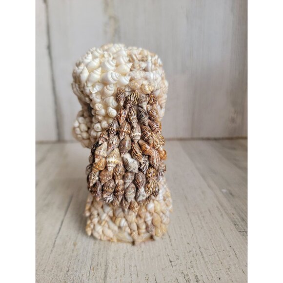 Himark vintage seashell covered dog folk art decor‎ figure unique - Picture 7 of 10